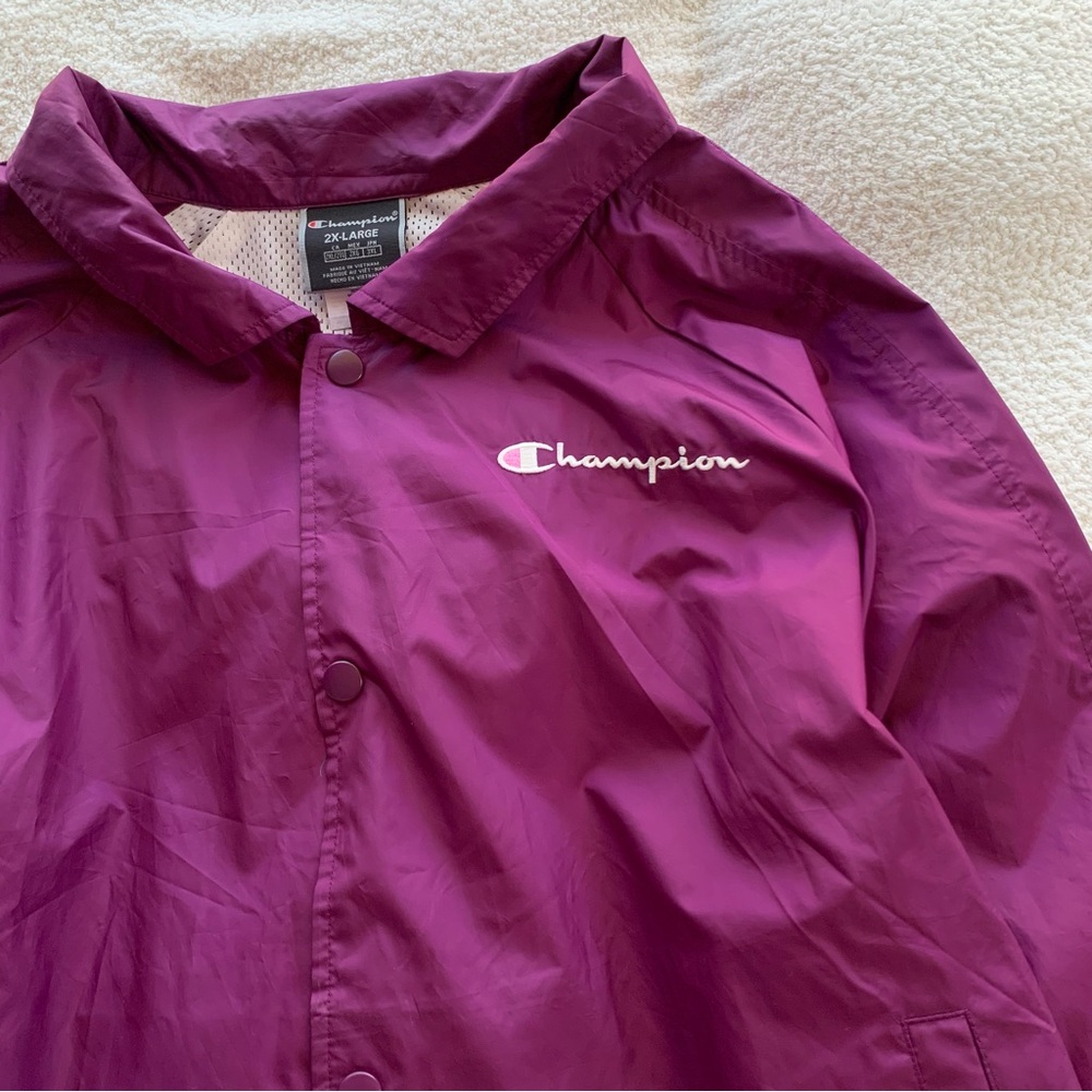 Champion Purple Windbreaker Jacket - Picture 2 of 5